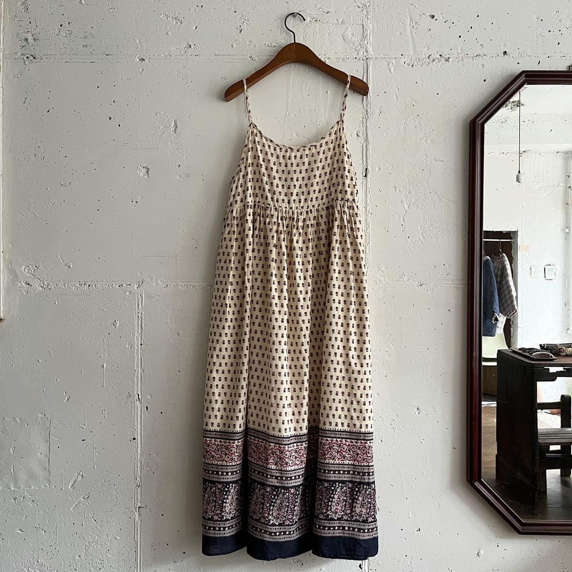 에스닉 패턴 롱 원피스 상품이미지6