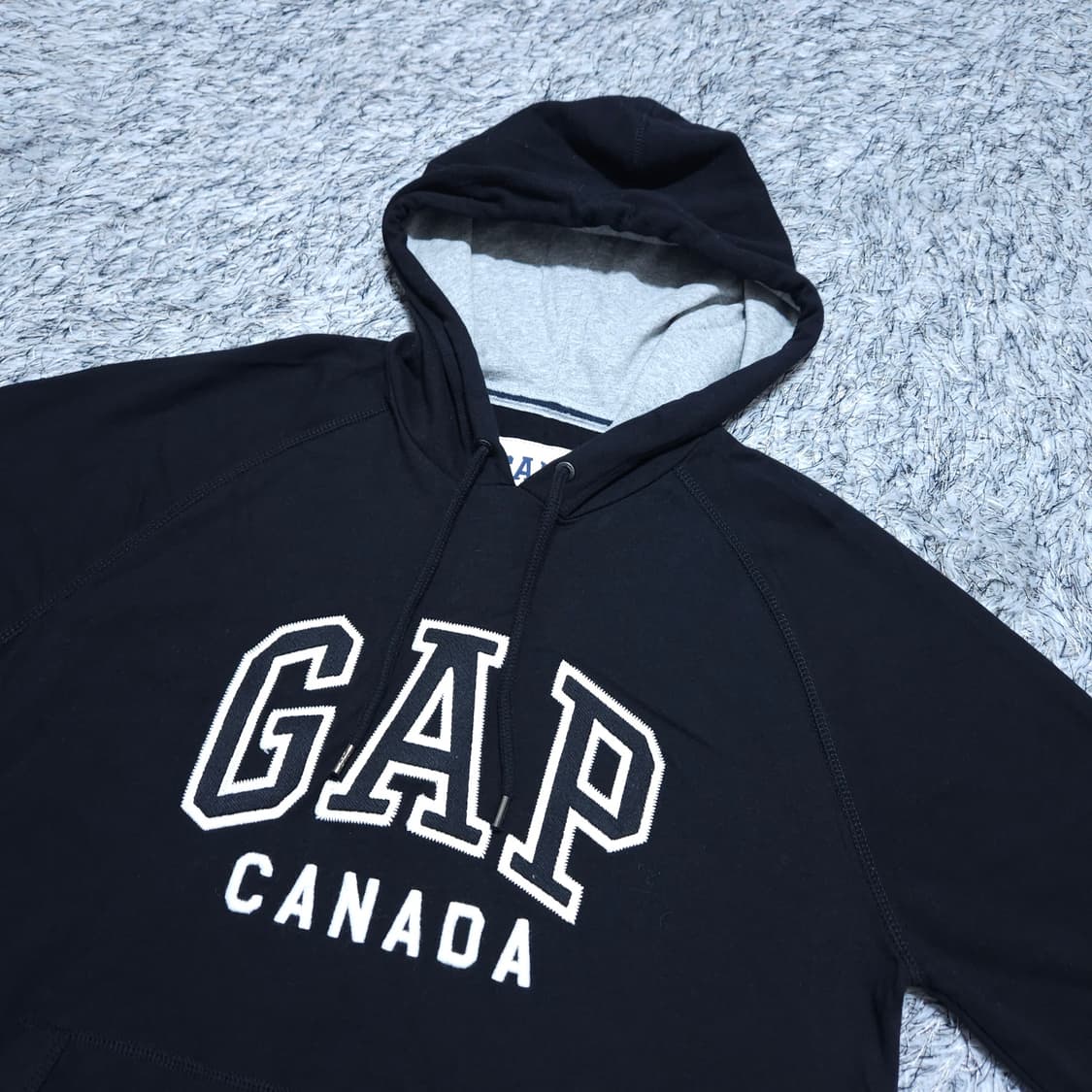 갭GAP) M 남자 검정 후드티셔츠 / 왕눈이샵 상품이미지3