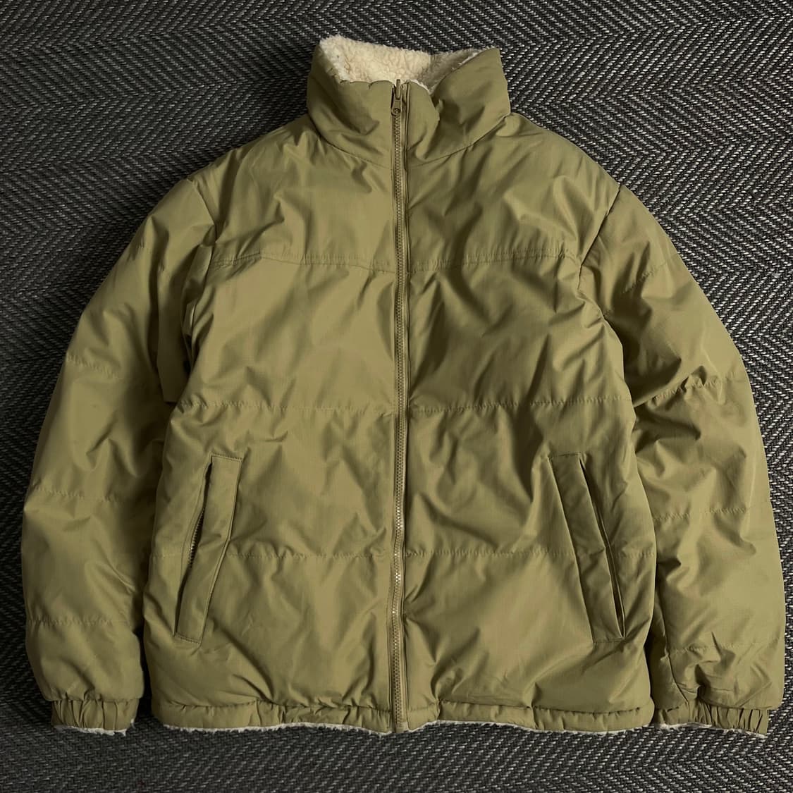 빈티지 리버시블 양털 플리스 오버핏 점퍼 자켓y 3677 상품이미지2