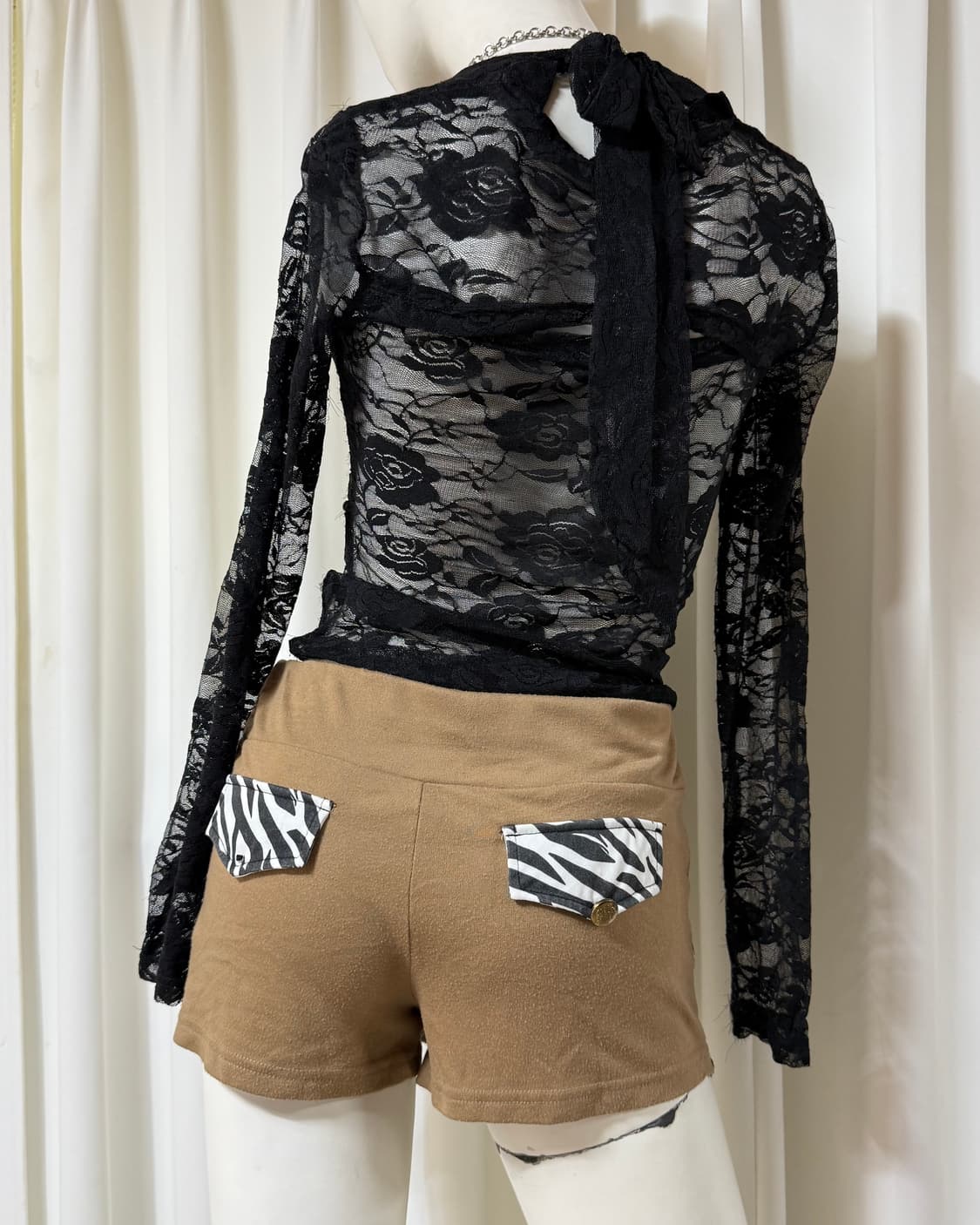 갸루st 지브라 스커트 상품이미지4