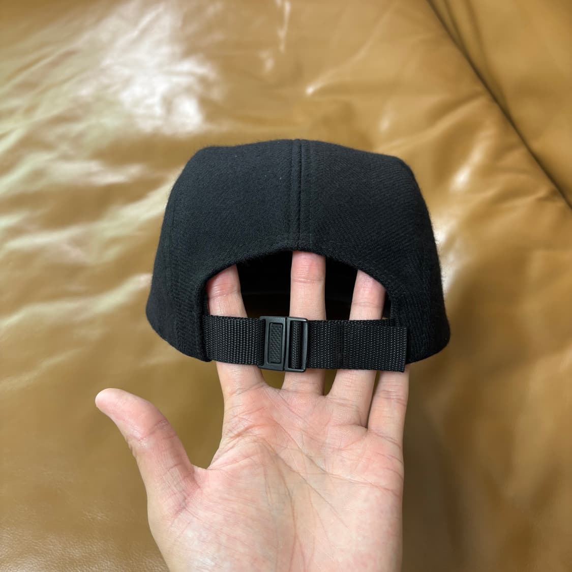 Supreme 슈프림 블랙 캠프캡 모자 (Black) 상품이미지7