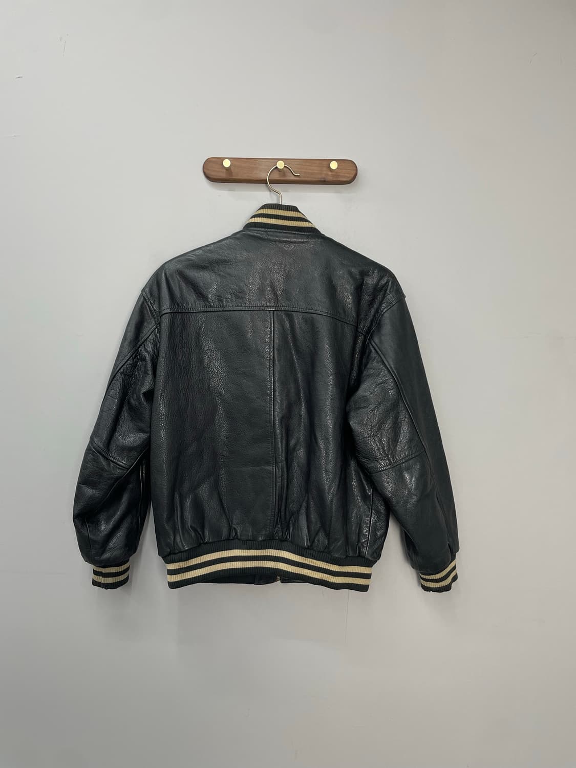 빈티지 블렌따노 블랙 카우 레더자켓 H1037 상품이미지5