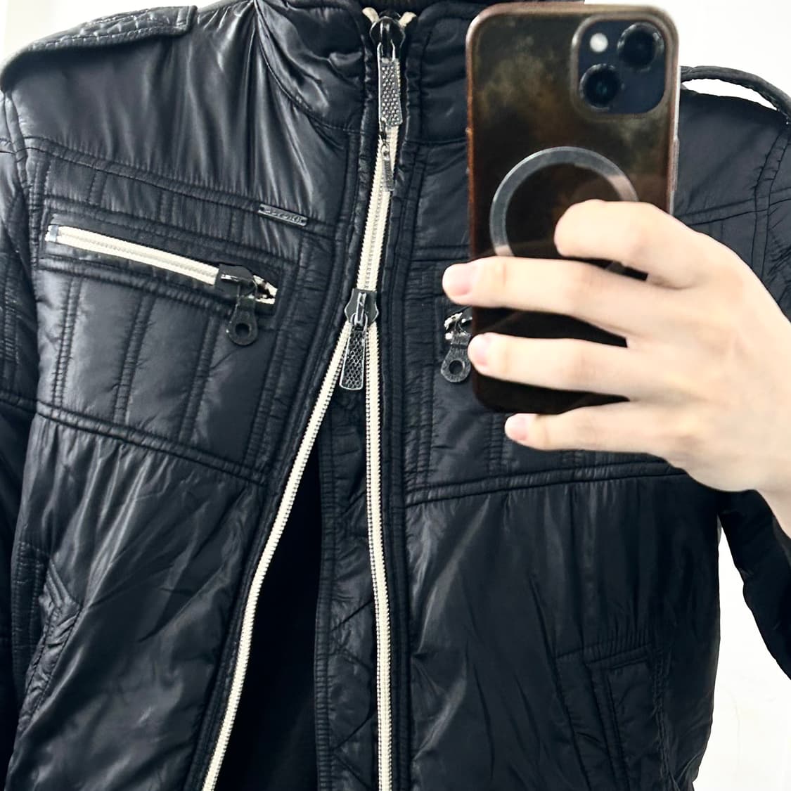 디젤 투웨이 바이커 패딩 상품이미지3