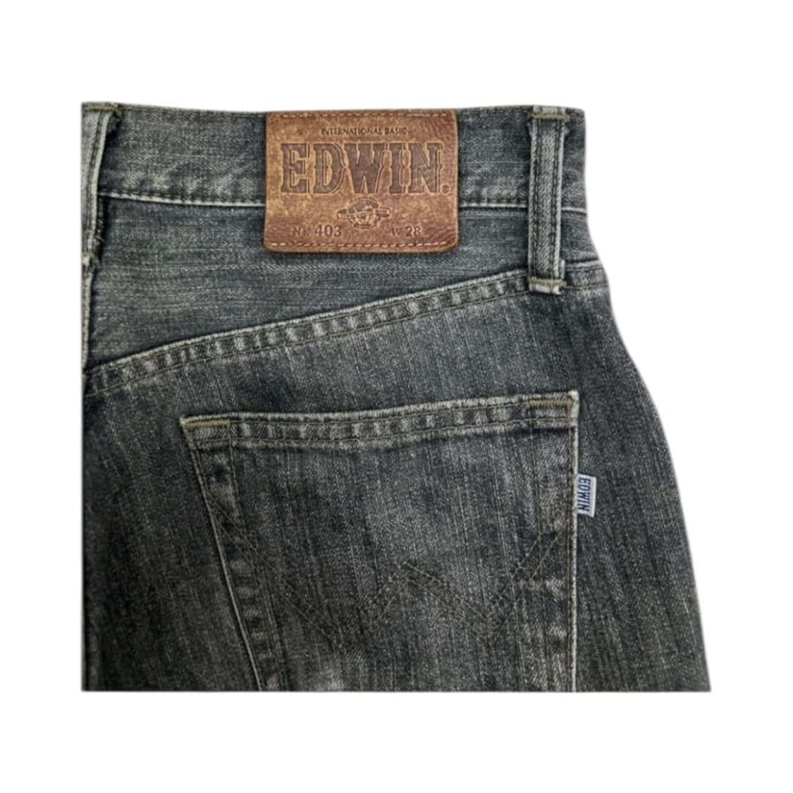 S) 에드윈 403 그레이 워시드 스트레이트 데님팬츠 BD-057 상품이미지9