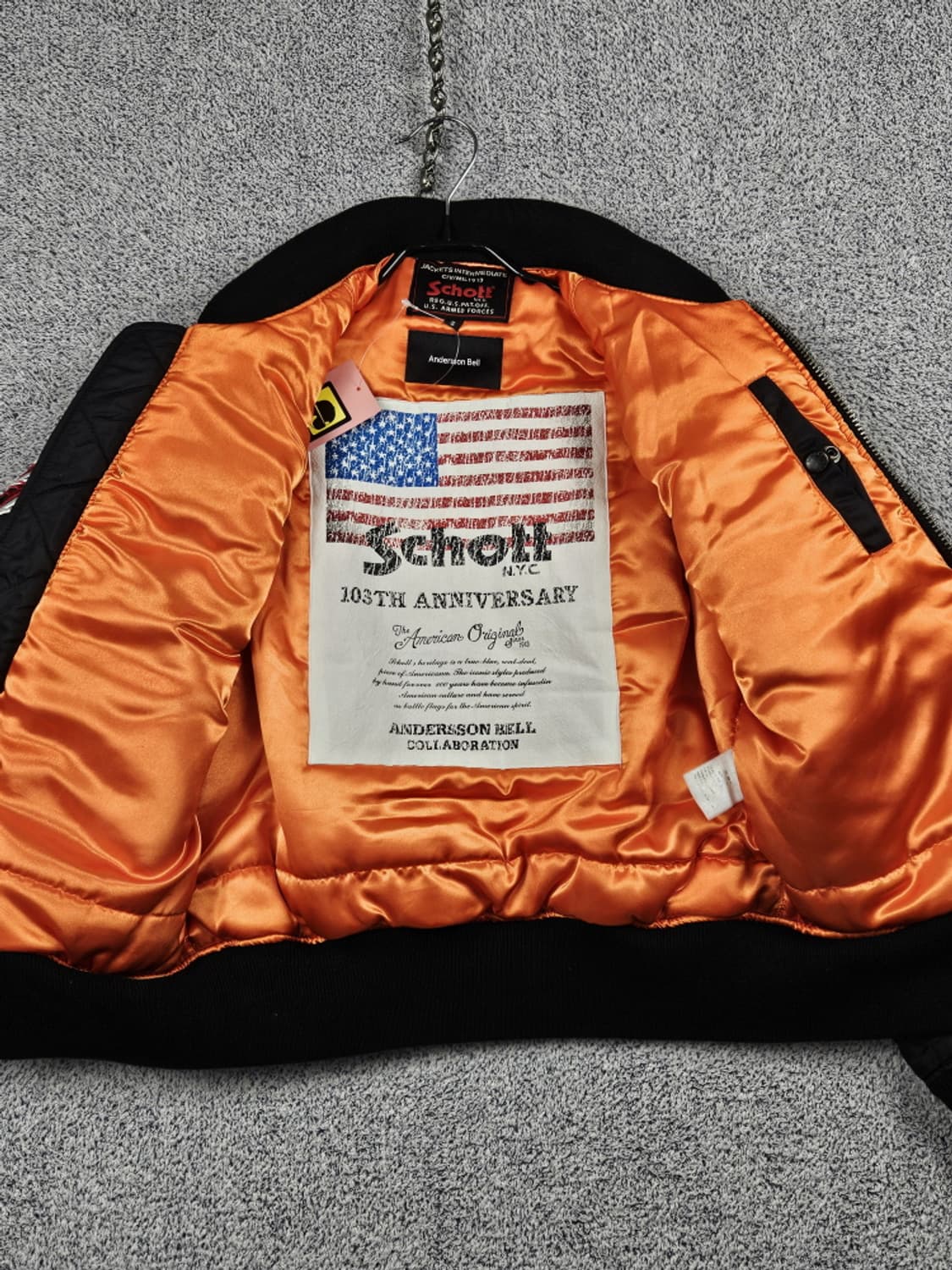 쇼트 X 앤더슨벨 드래곤자수 스카잔 봄버자켓 ( S ) / 9968 상품이미지8