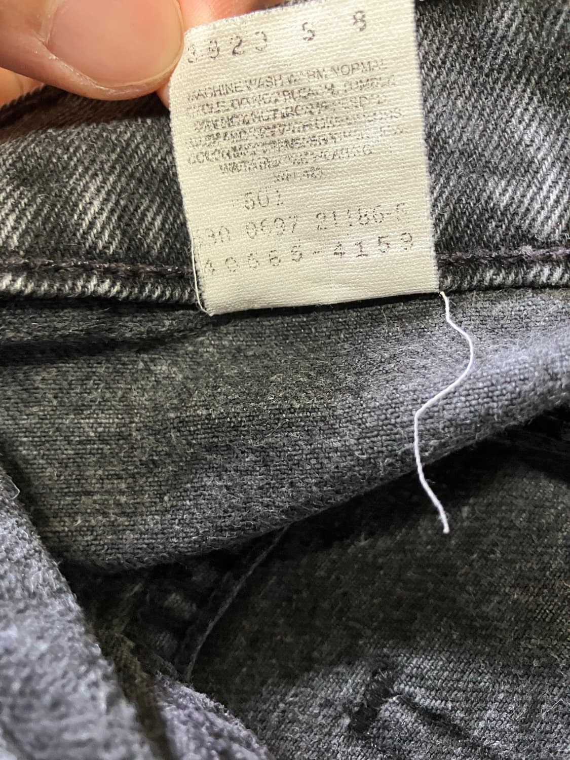 [32x33] Levi's 565 black denim 상품이미지5