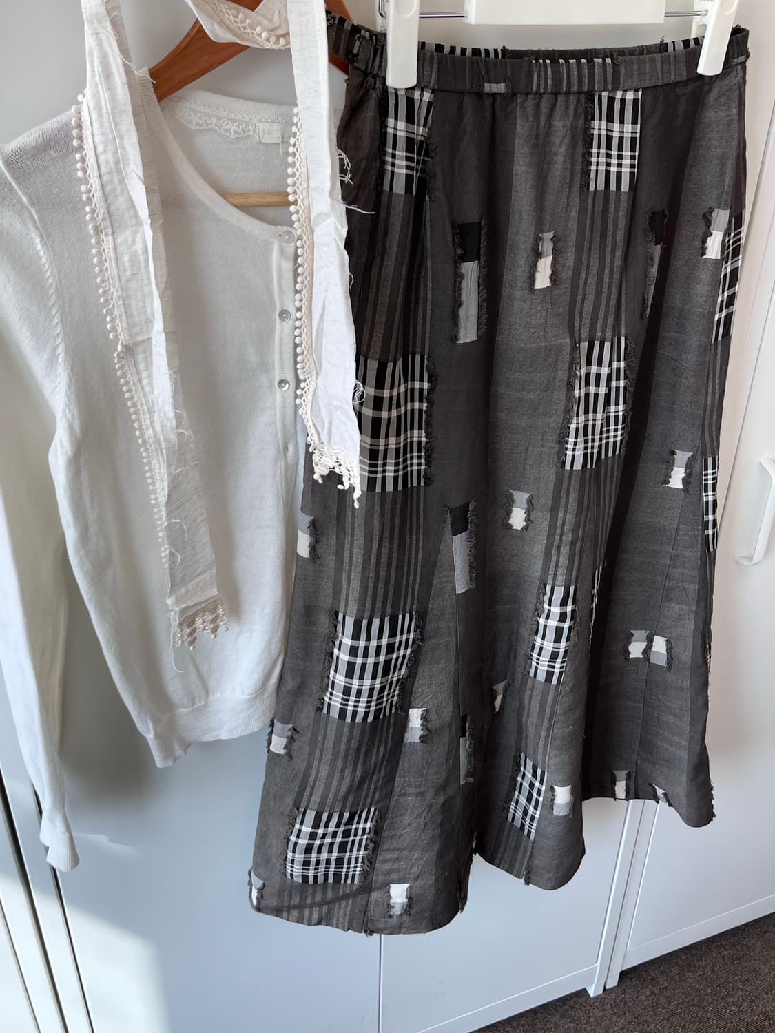 Vintage 패치워크 롱 스커트 상품이미지7