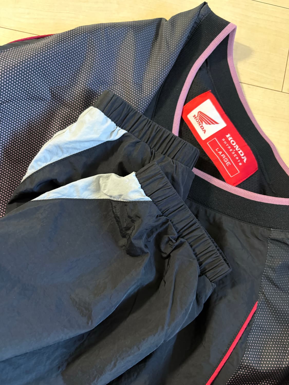 혼다 스피드 트랙 나일론 롱슬리브 핑크 블랙 L 상품이미지8