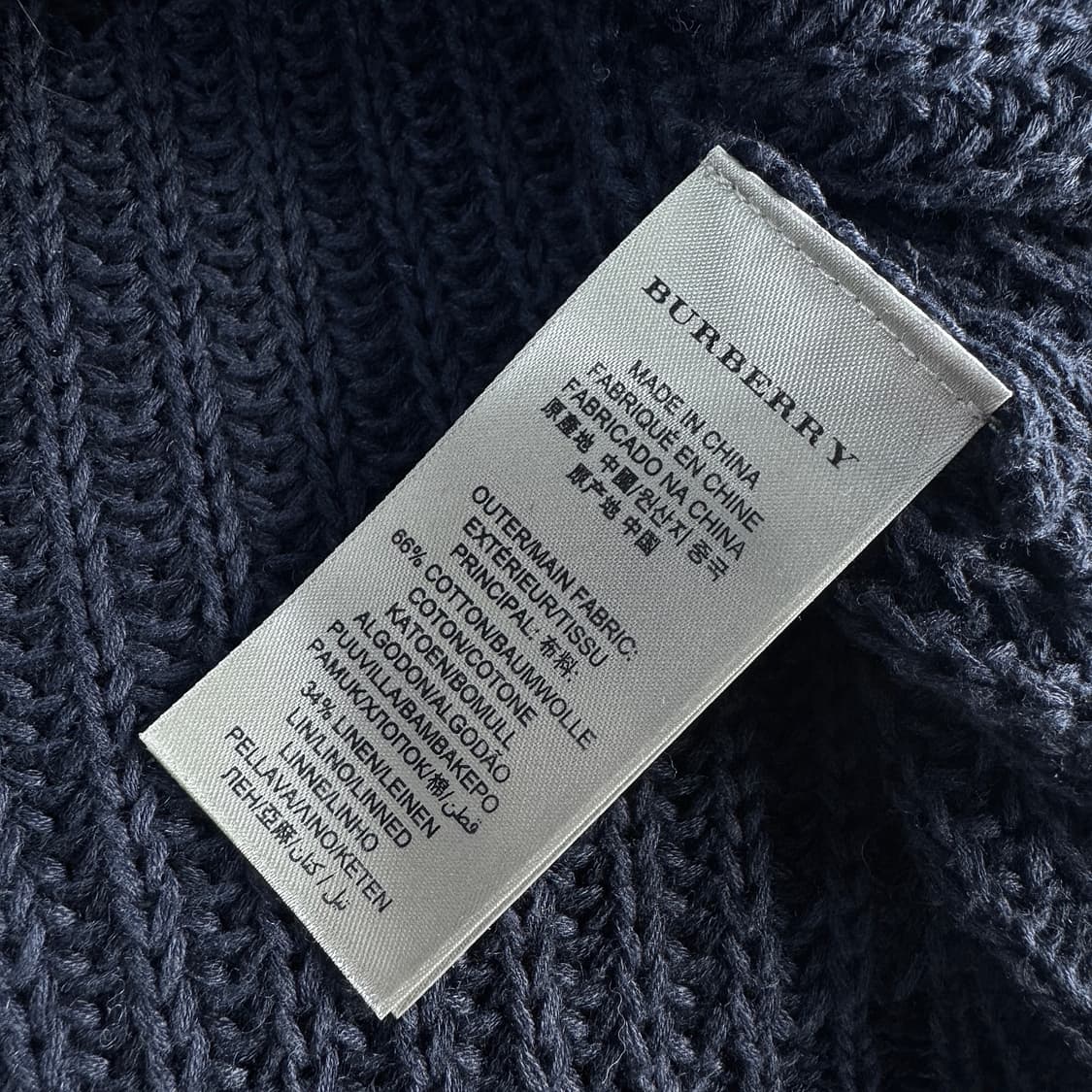 버버리 크로스 청키 니트 탑 상품이미지4