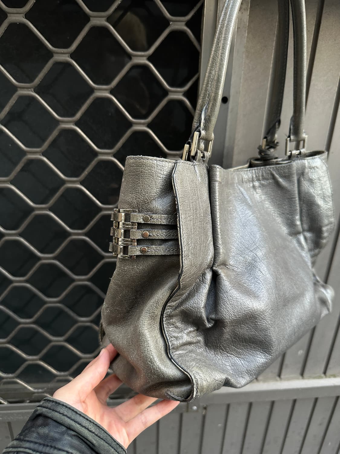 Bruno Magli khaki vintage shoulder bag 상품이미지6