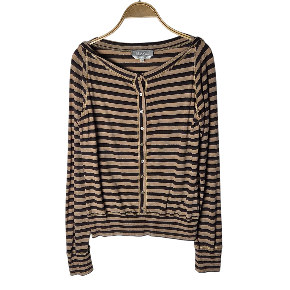 [Max Mara] 막스마라 스트라이프 버튼탑 상품이미지1