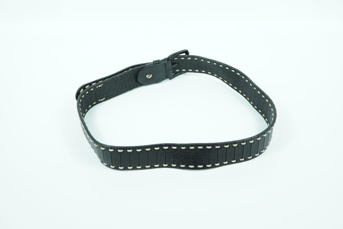 NOTON 화이트 스티치 가죽 벨트 상품이미지3