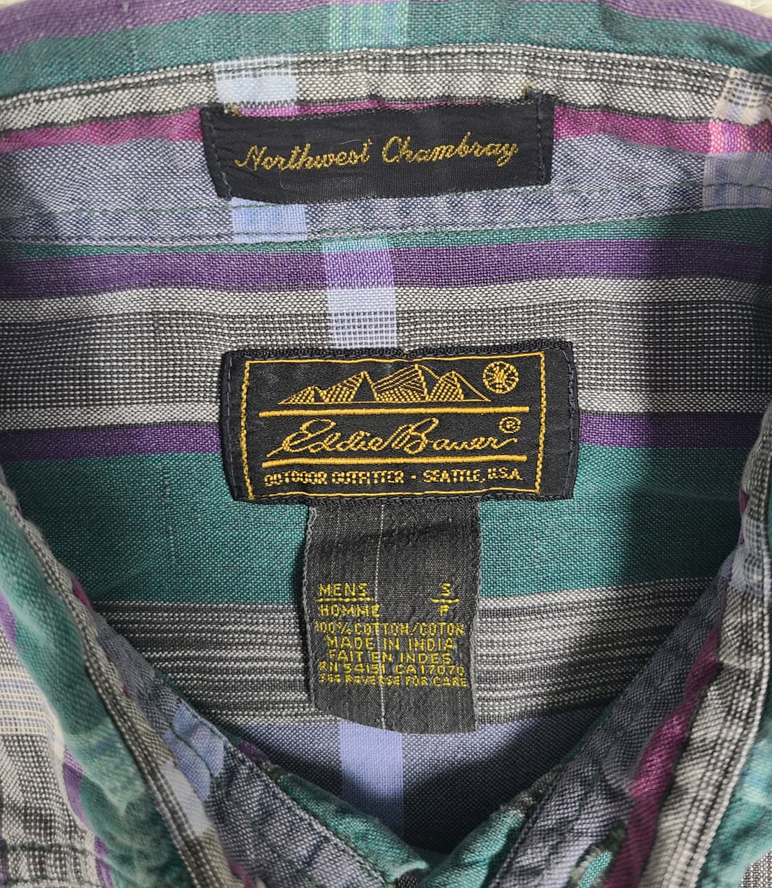 Eddie Bauer 빈티지 체크 셔츠 상품이미지6