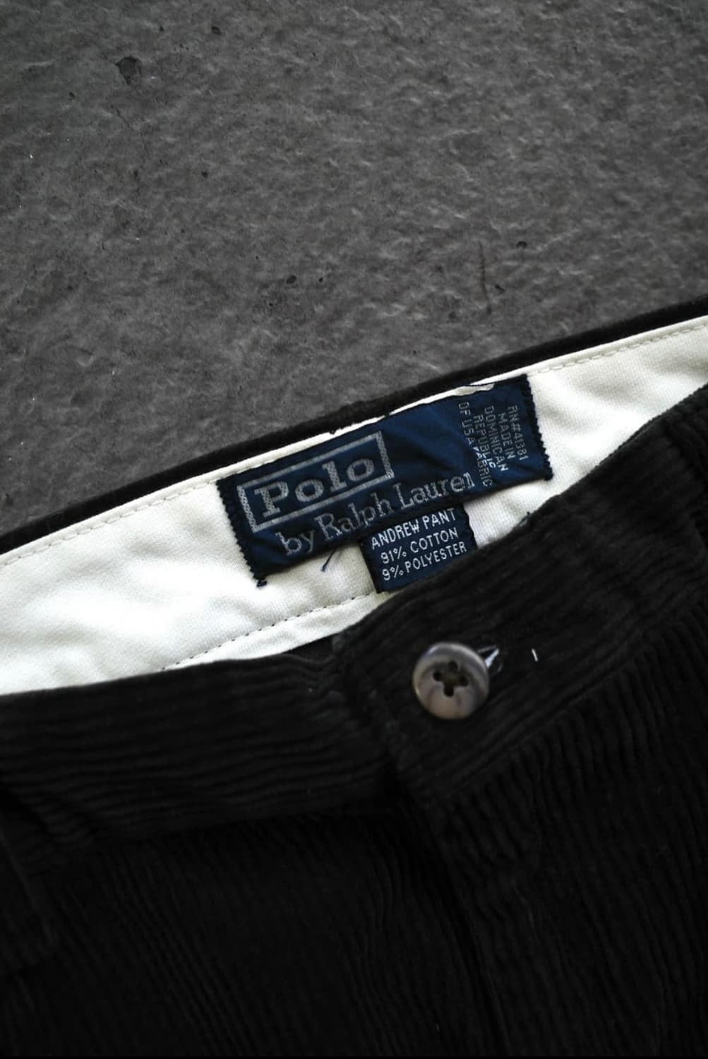 폴로 앤드류 코듀로이 팬츠 블랙 34 상품이미지8