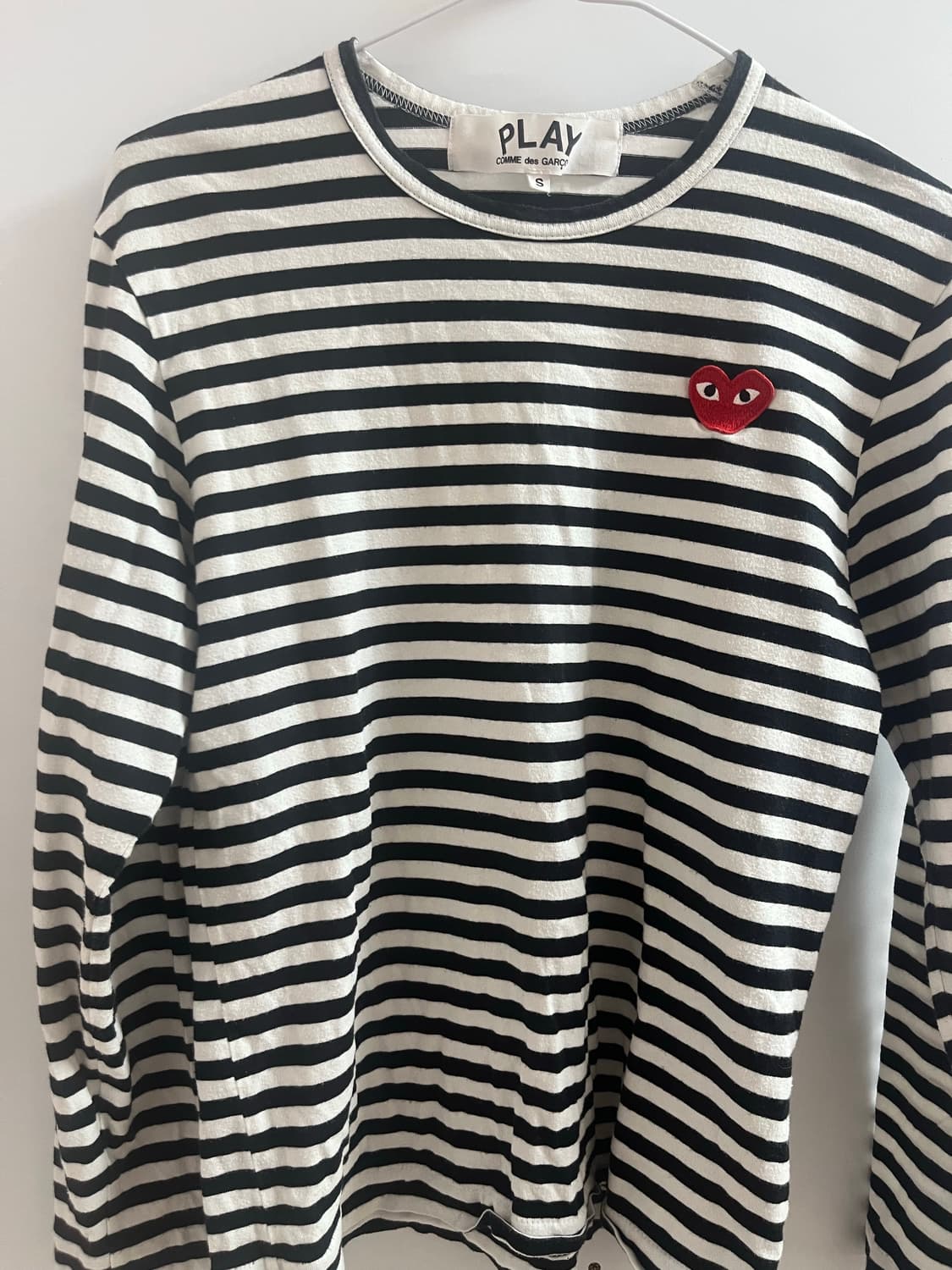 꼼데가르송 스트라이프 롱슬리브 블랙 상품이미지1