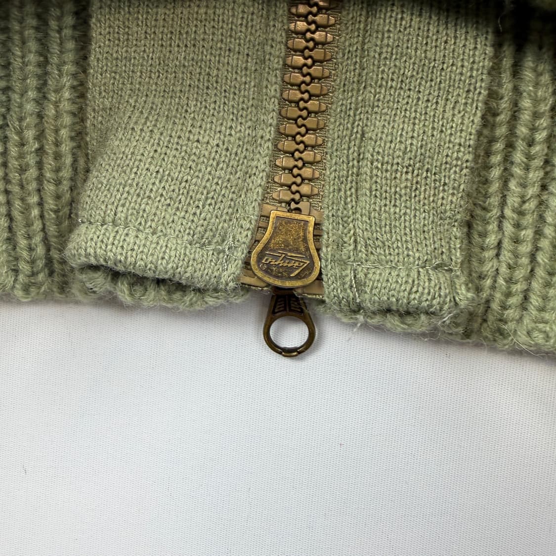 아워레가시 집업 랩 가디건 리파인드 그린 쿼티디안 울 48 상품이미지8