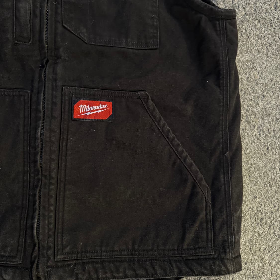 빈티지 양털 워크 베스트 블랙 상품이미지2