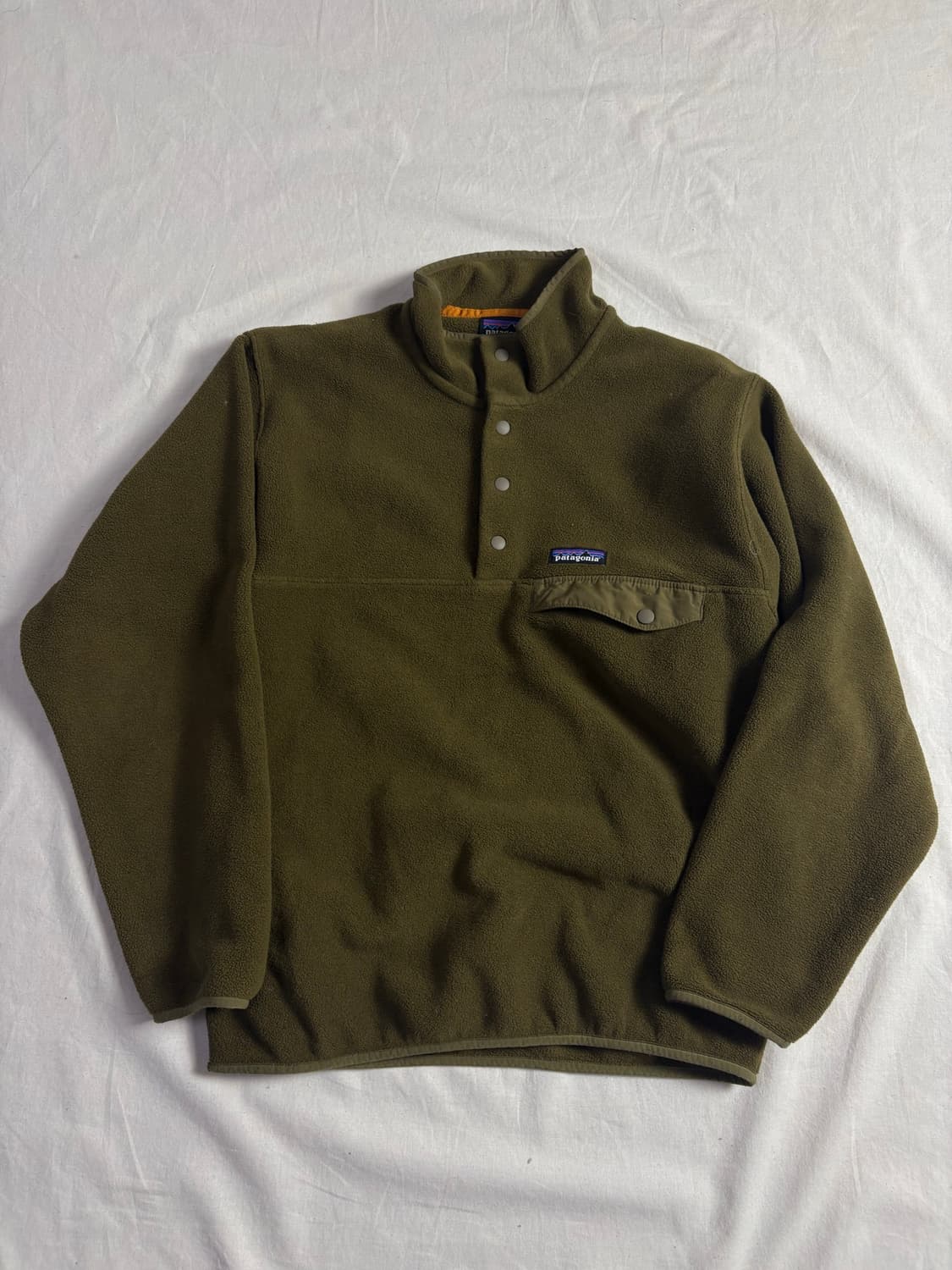 Patagonia 파타고니아 신칠라 스냅 티 올리브 플리스 S 상품이미지1