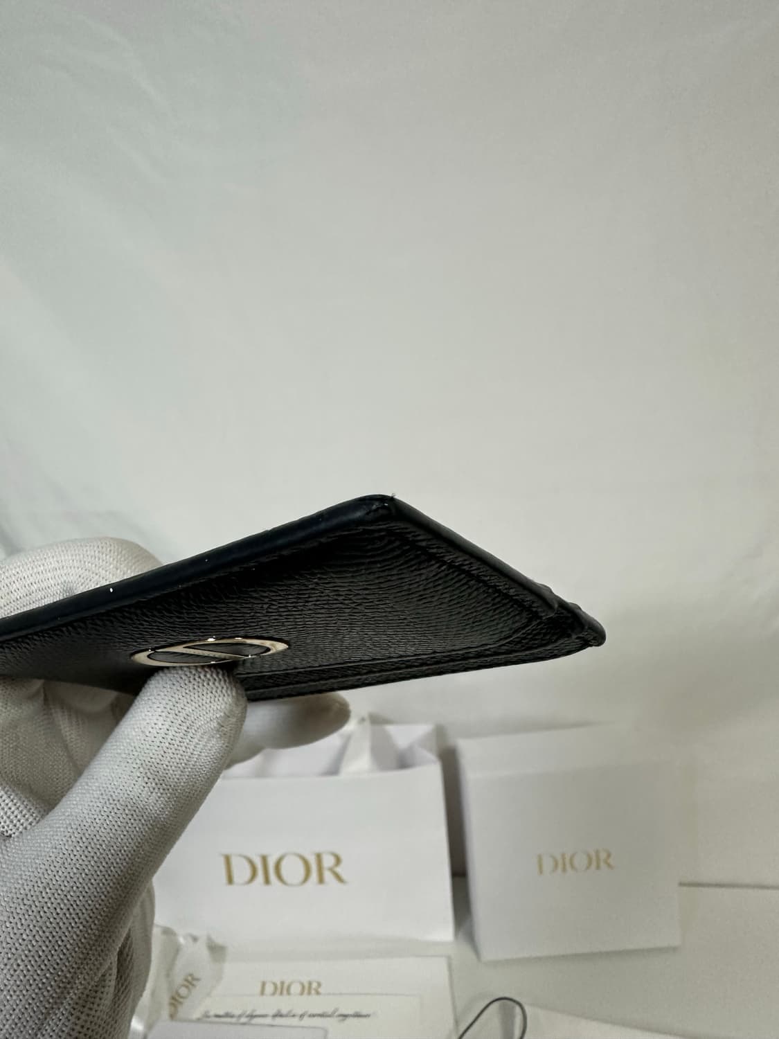 디올 몽테인 5슬롯 카드지갑 블랙 (OS) 상품이미지5