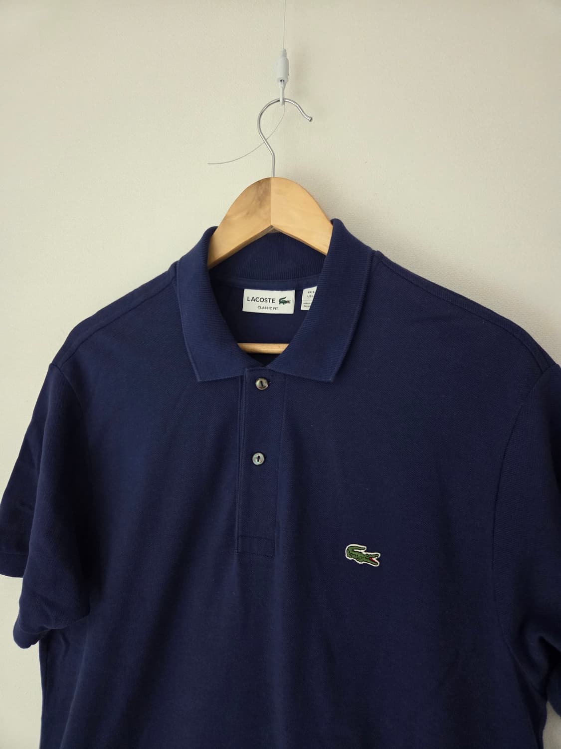 라코스테 네이비 반팔카라티(클래식핏,105사이즈) 상품이미지4