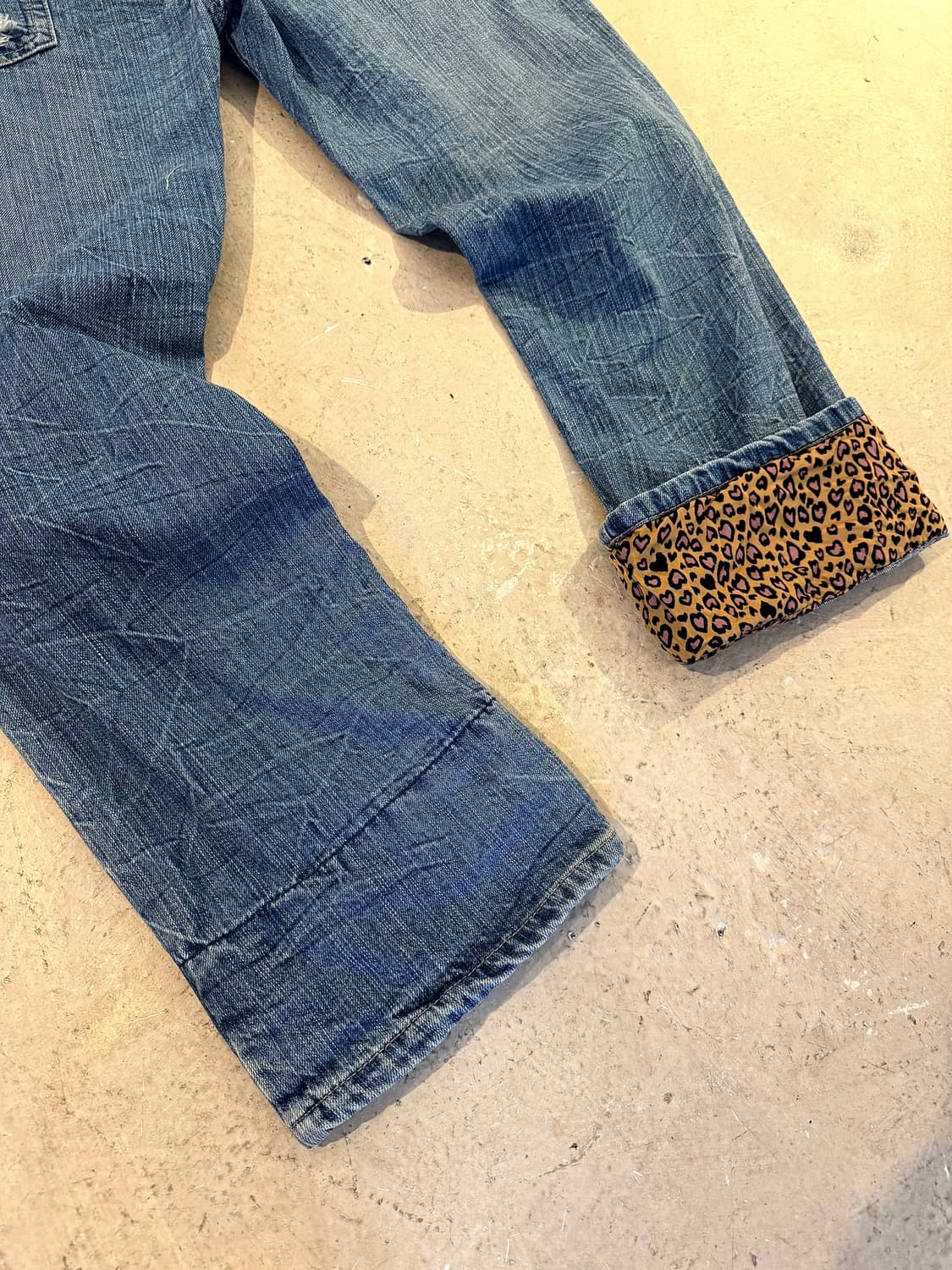 Leopard Point 2 Belt Big Denim Pants 상품이미지10