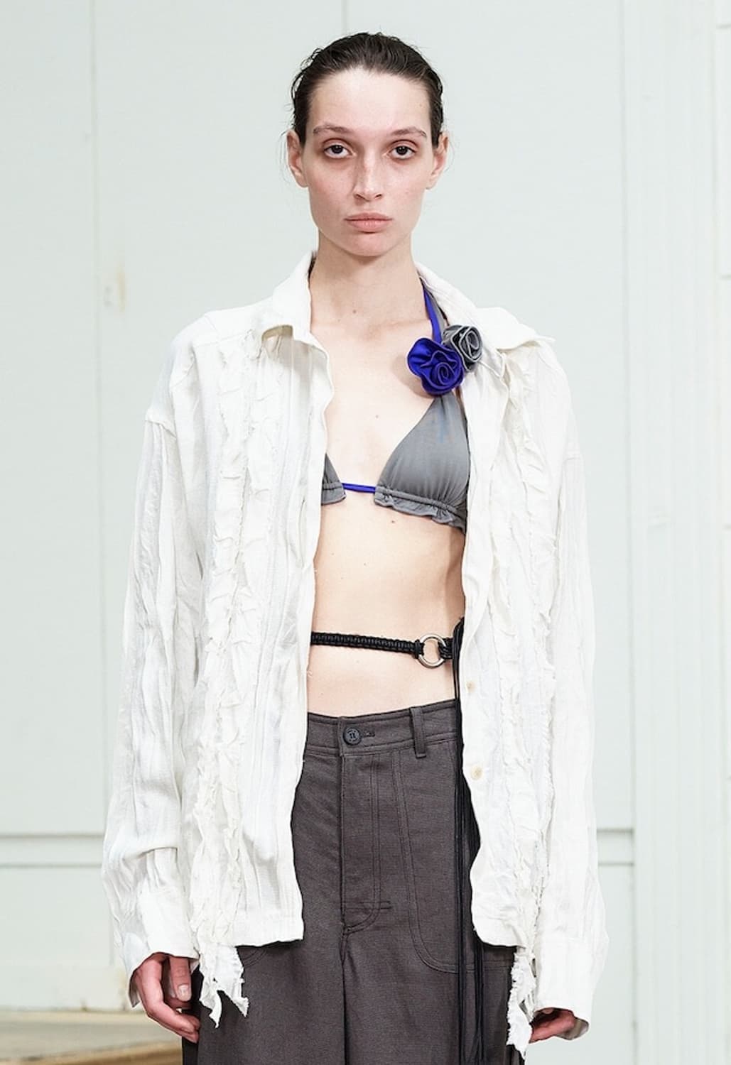 오픈와이와이 openyy 크링클러플셔츠 화이트 상품이미지1