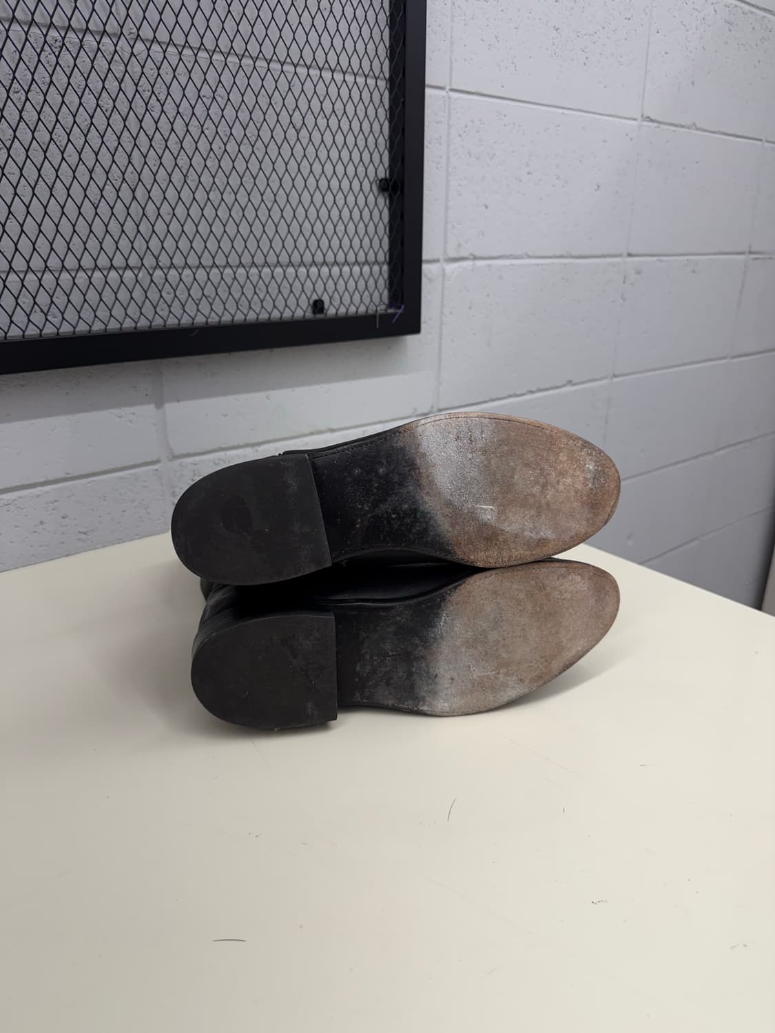 Lucchese 2000 Roper Black Leather 10EE 상품이미지3