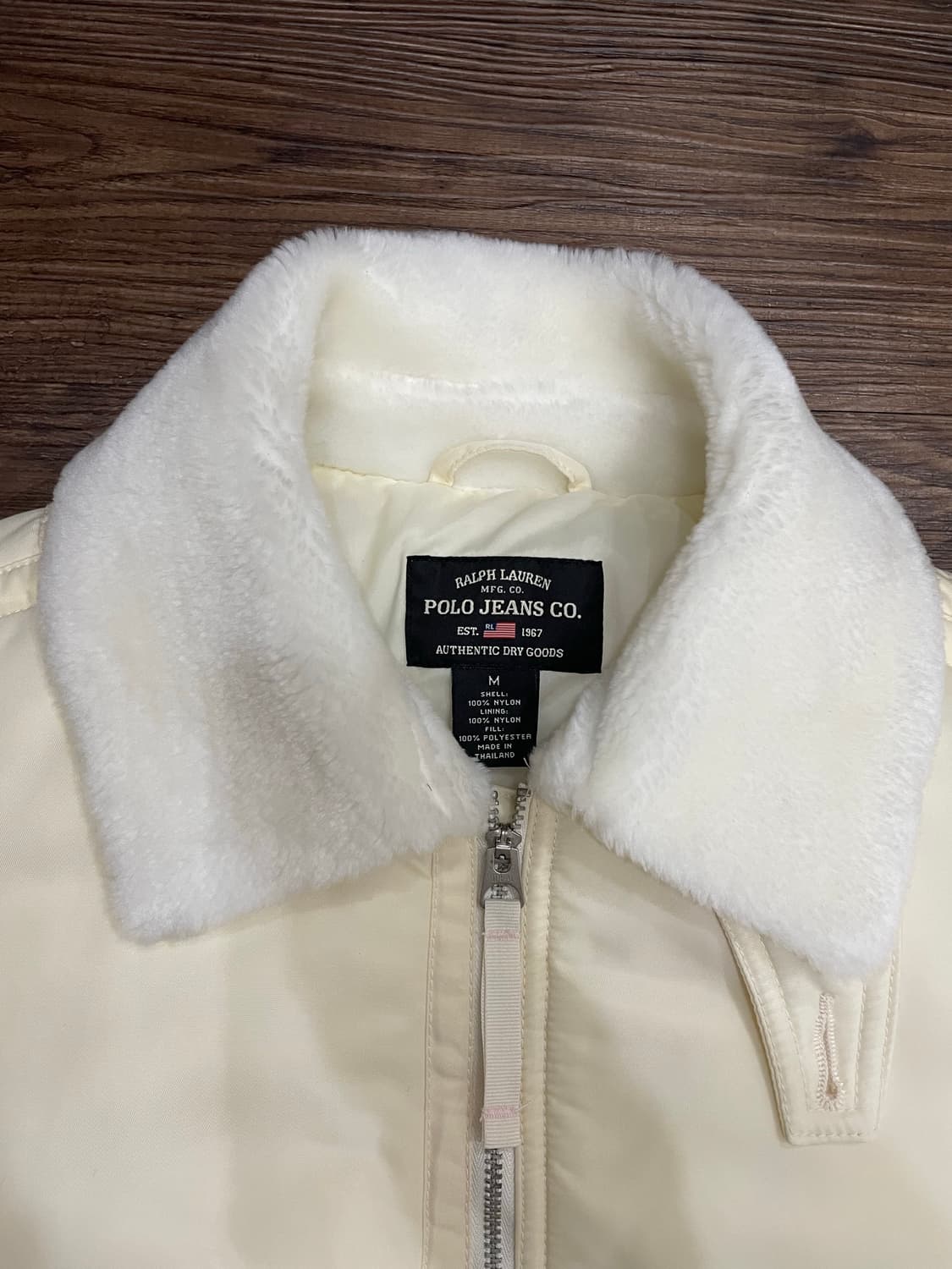 폴로 랄프로렌 크림 봄버 자켓 항공점퍼  상품이미지7