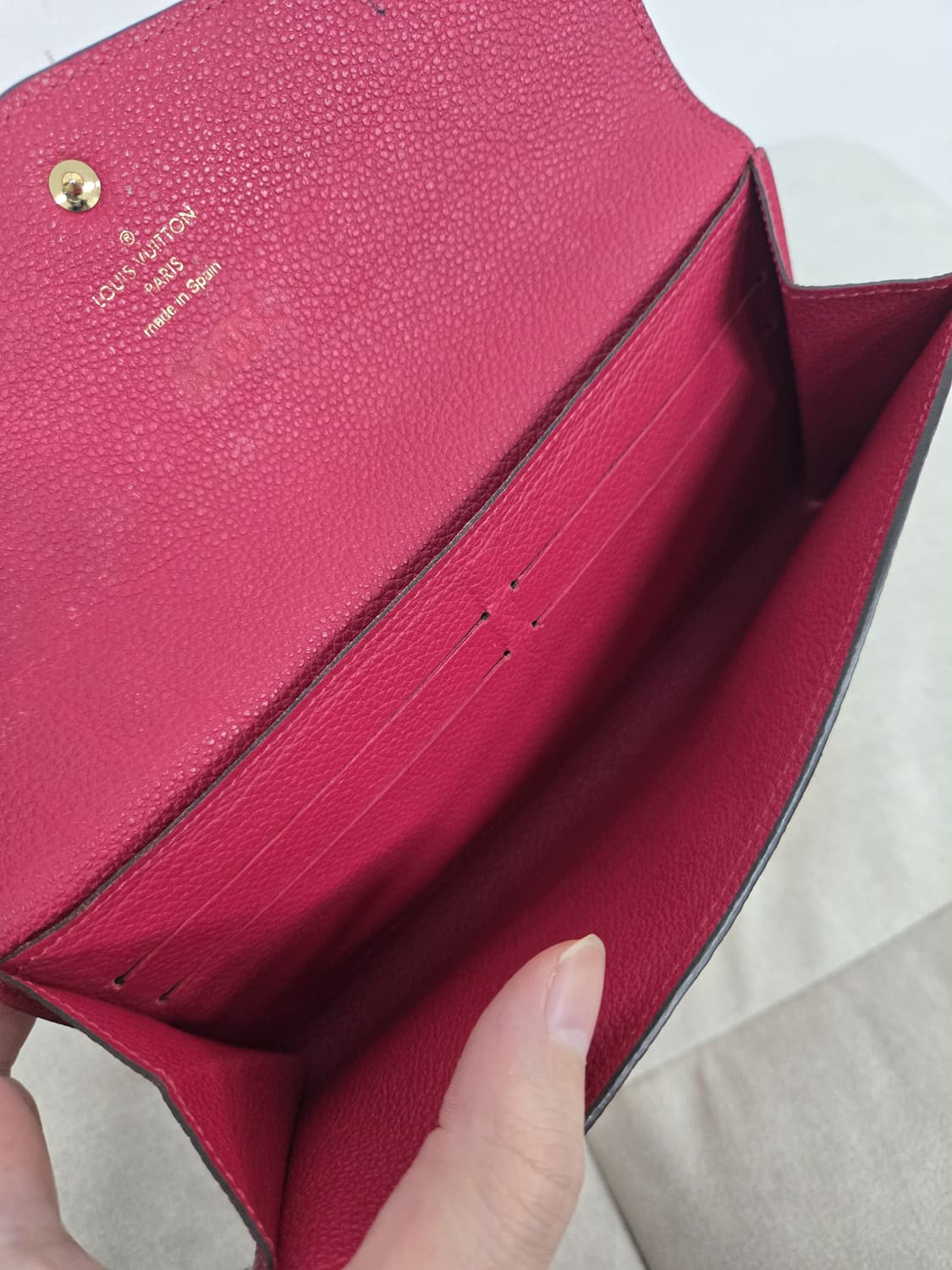 [보증서 정품]루이비통 사라 장지갑 상품이미지6