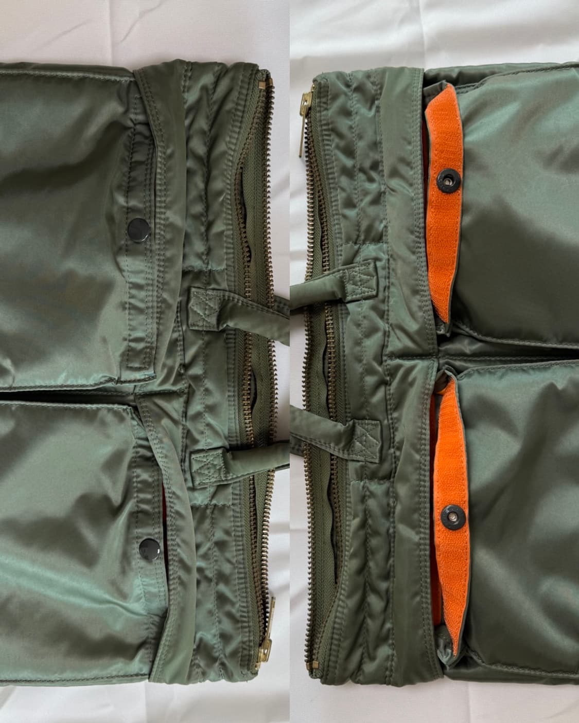 PORTER 신형 포터 탱커 숏 헬멧백 L 카키 서류가방 세이지그린 상품이미지4