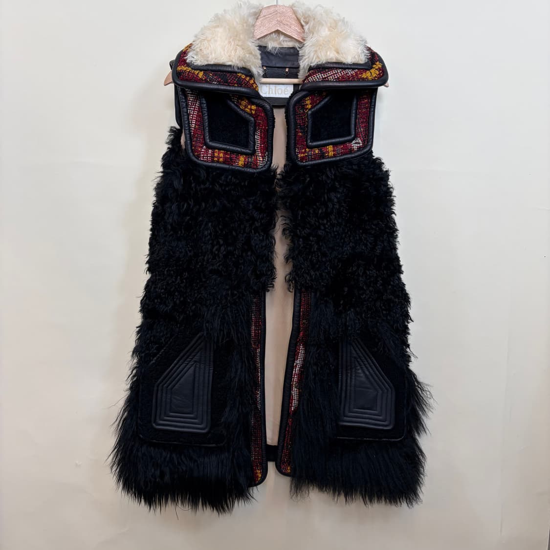 chloe 끌로에 2015 아카이브 에스닉 레더 램스 베스트  상품이미지1