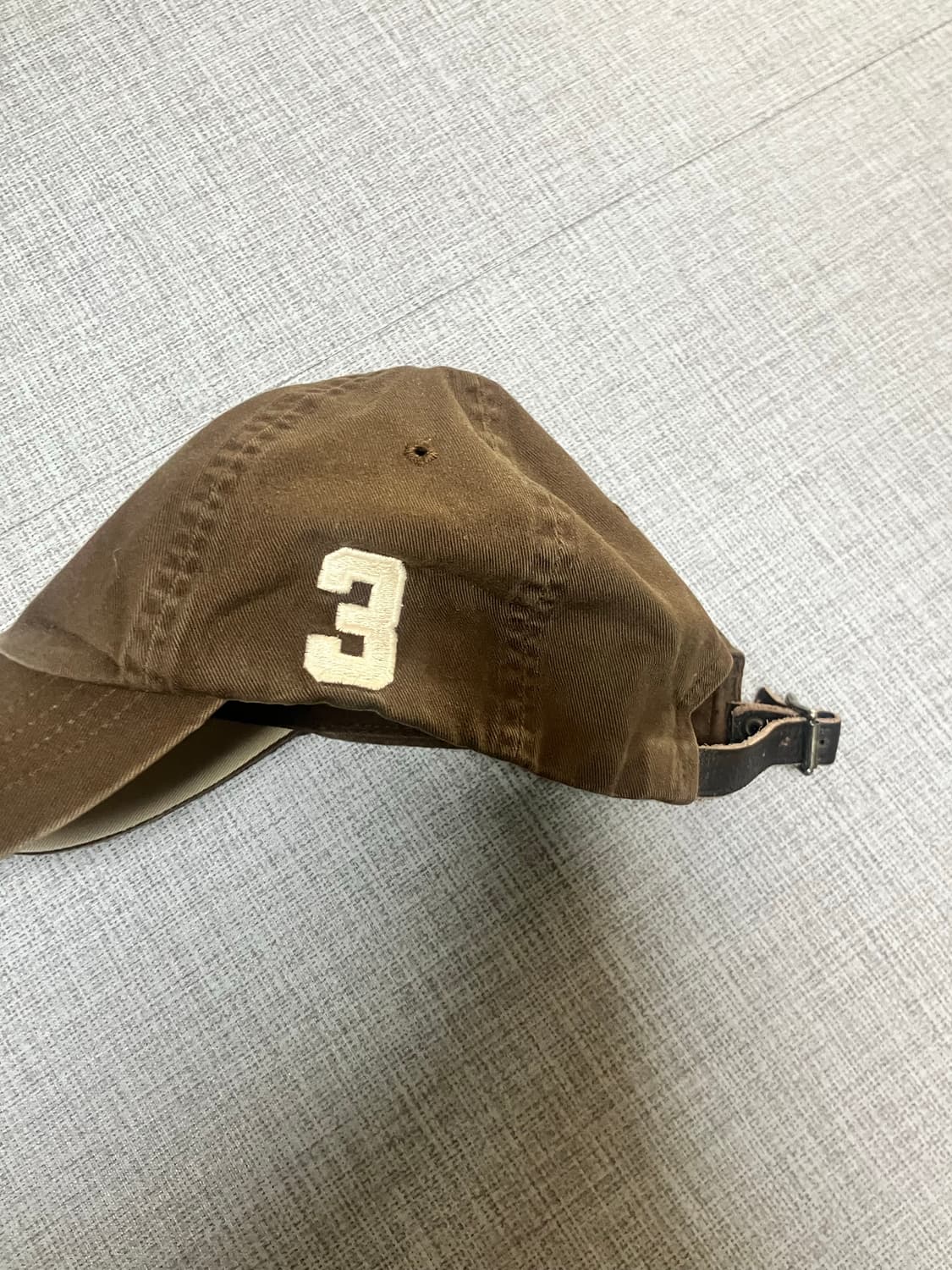 Polo 폴로랄프로렌 빅포니 자수로고 볼캡 브라운 상품이미지2