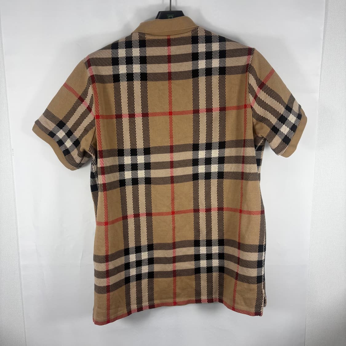 (새상품급)XL 버버리 체크 코튼 자카드 손흥민 폴로셔츠 상품이미지7