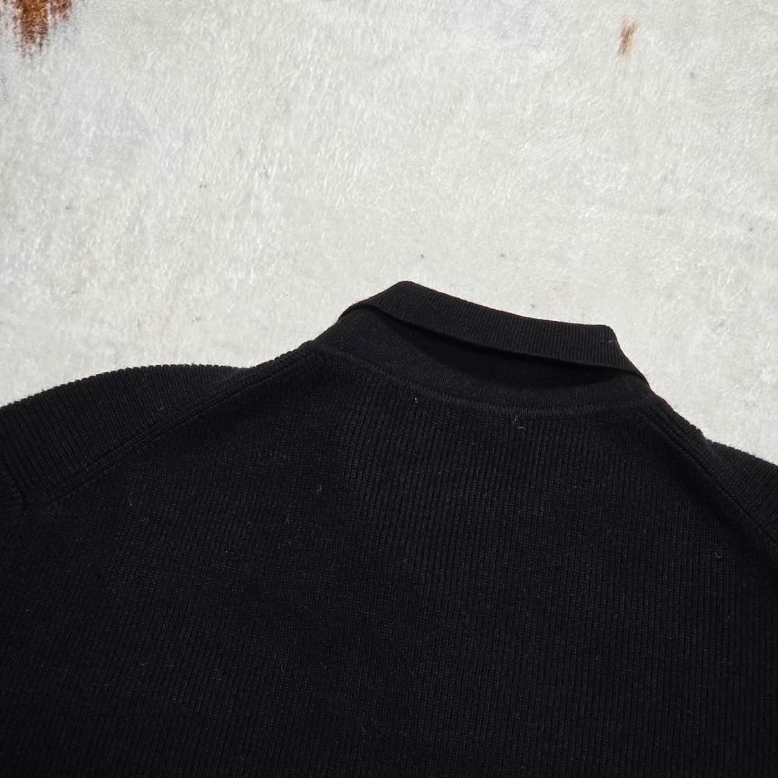 빈티지 블랙 투웨이 니트 집업 상품이미지6