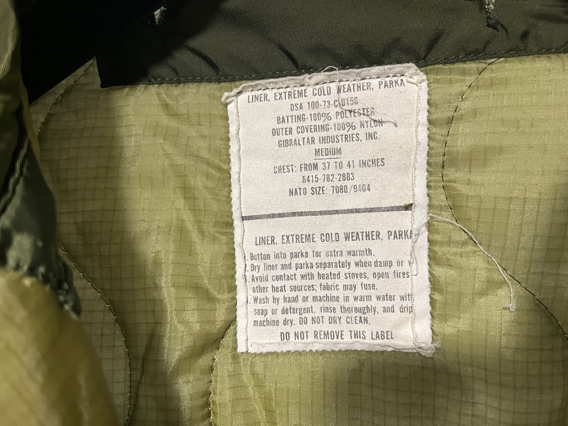 80s OG M65 피쉬테일 오리지널 개파카 M 상품이미지10