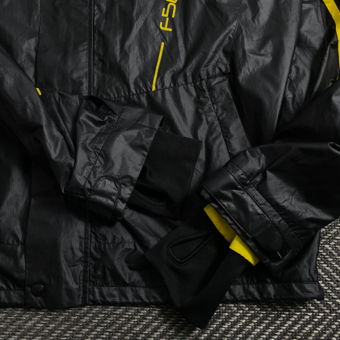 아디다스 F50 블랙 옐로우 우븐 바람막이y 4464 상품이미지5