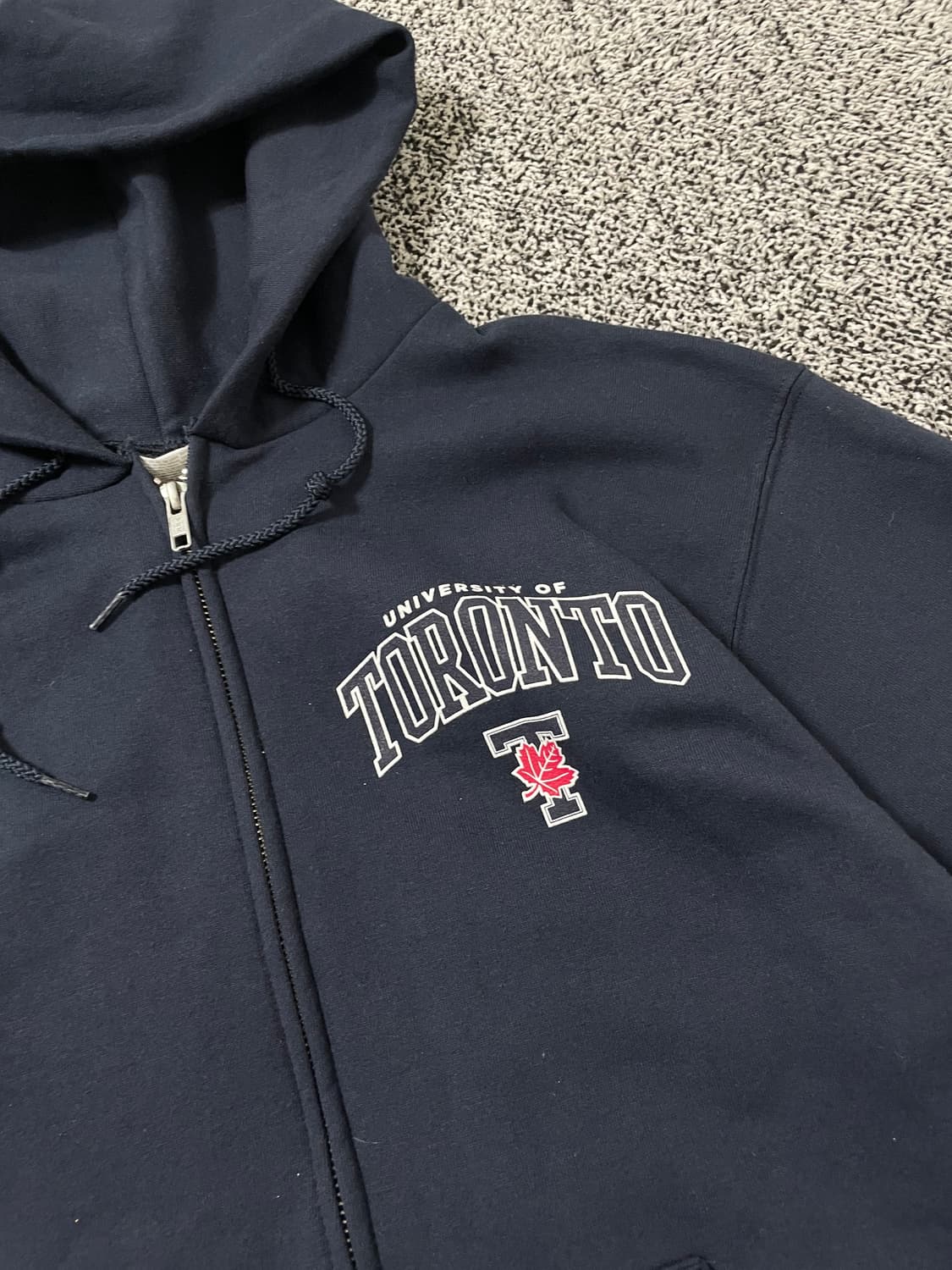 빈티지9. 챔피온 캐나다 토론토 UNIV. 네이비 후드집업 스웻 후디 상품이미지3