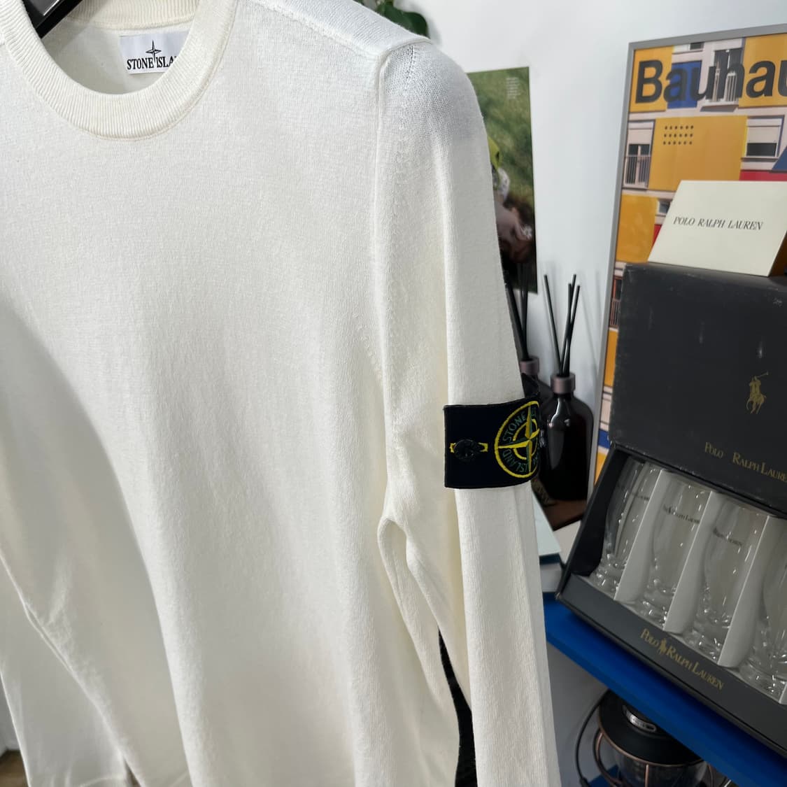 스톤아일랜드 코튼 크루넥 니트 S  상품이미지4