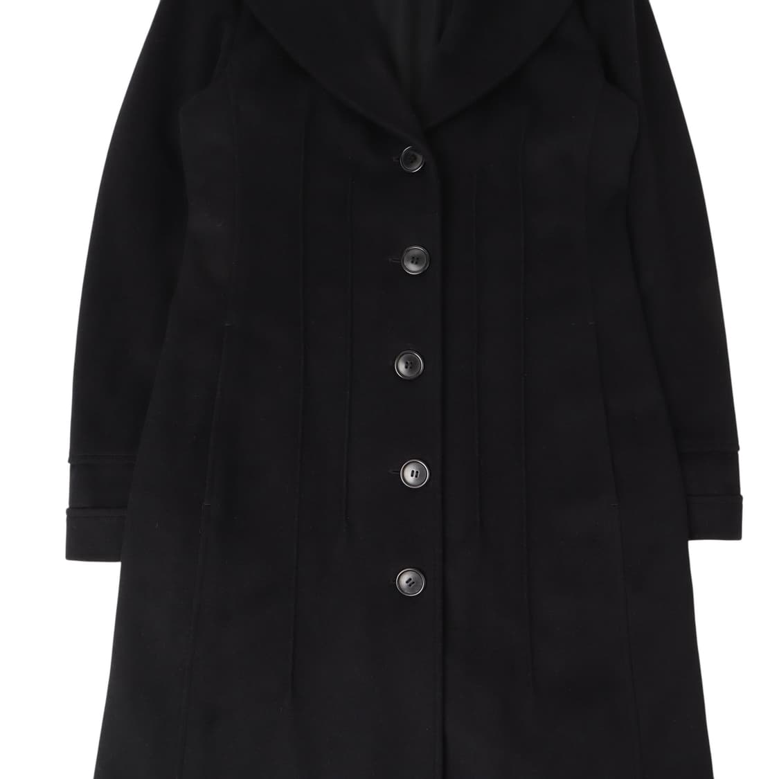 막스마라 프론트 핀턱 울 앙고라 롱 코트 상품이미지3