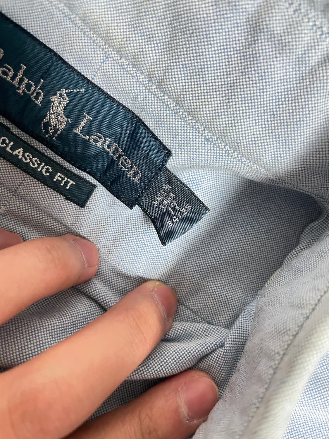 폴로 빈티지 셔츠 클래식핏 34/35 상품이미지3