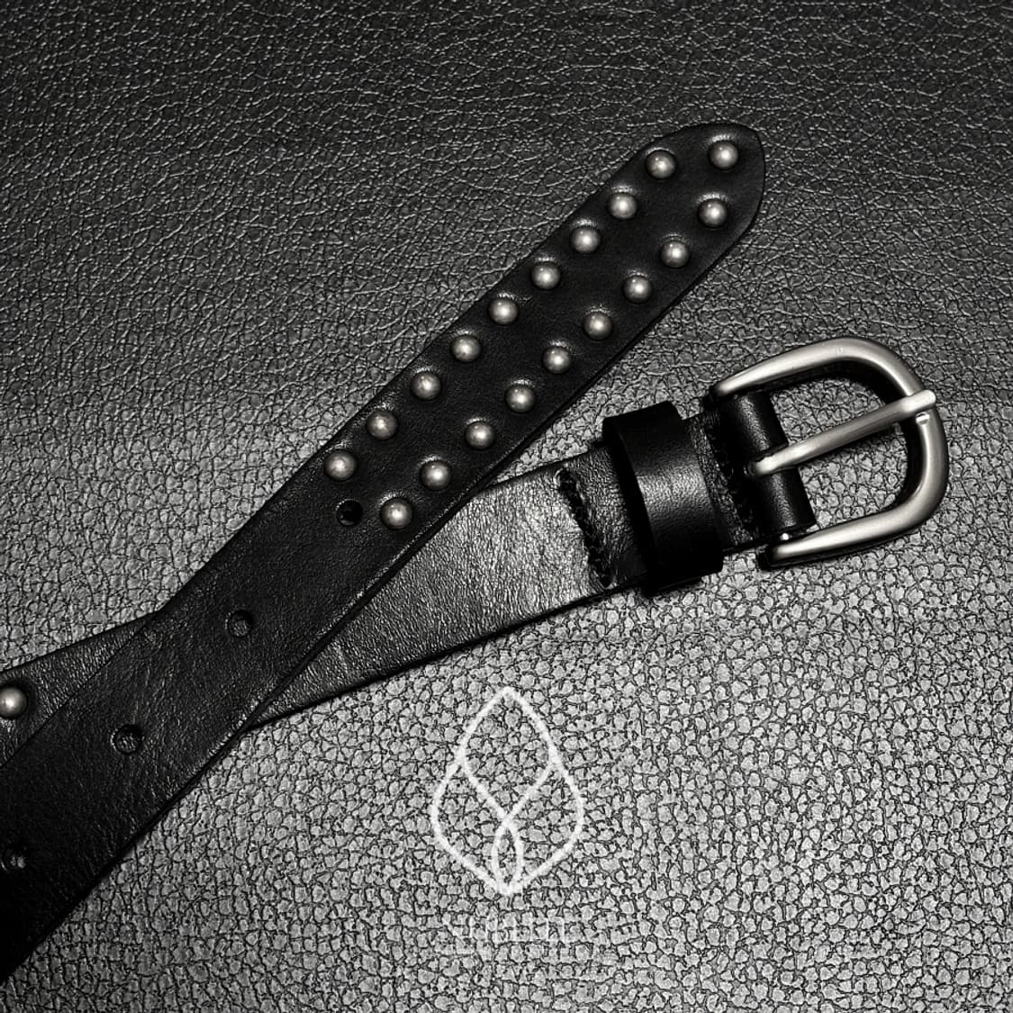 🌗 Stud vegetable belt / 스터드 베지터블 소가죽 벨트 상품이미지5