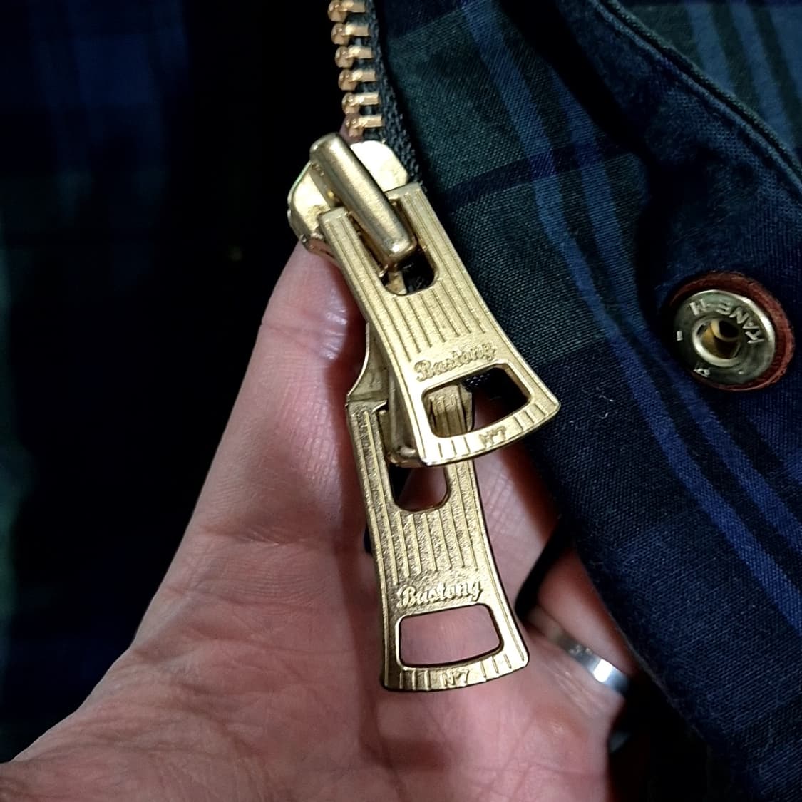 바스통 타탄체크 야상 자켓 상품이미지6