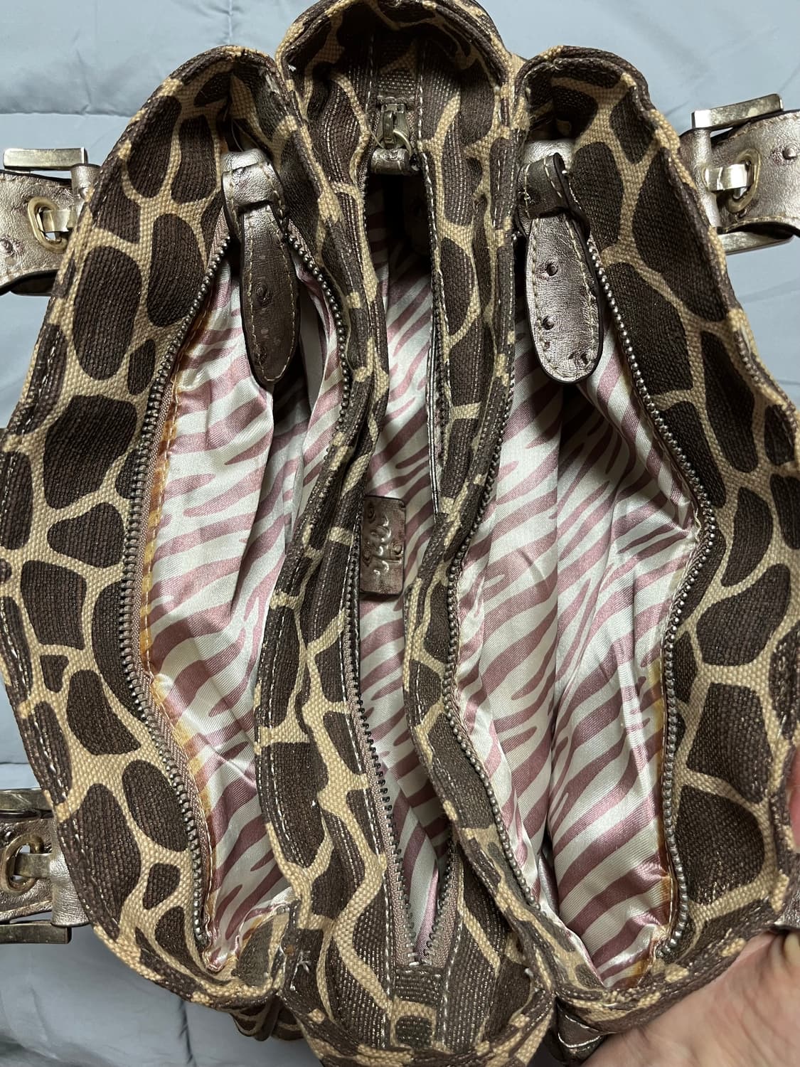 갸루 y2k 호피 숄더백 상품이미지4