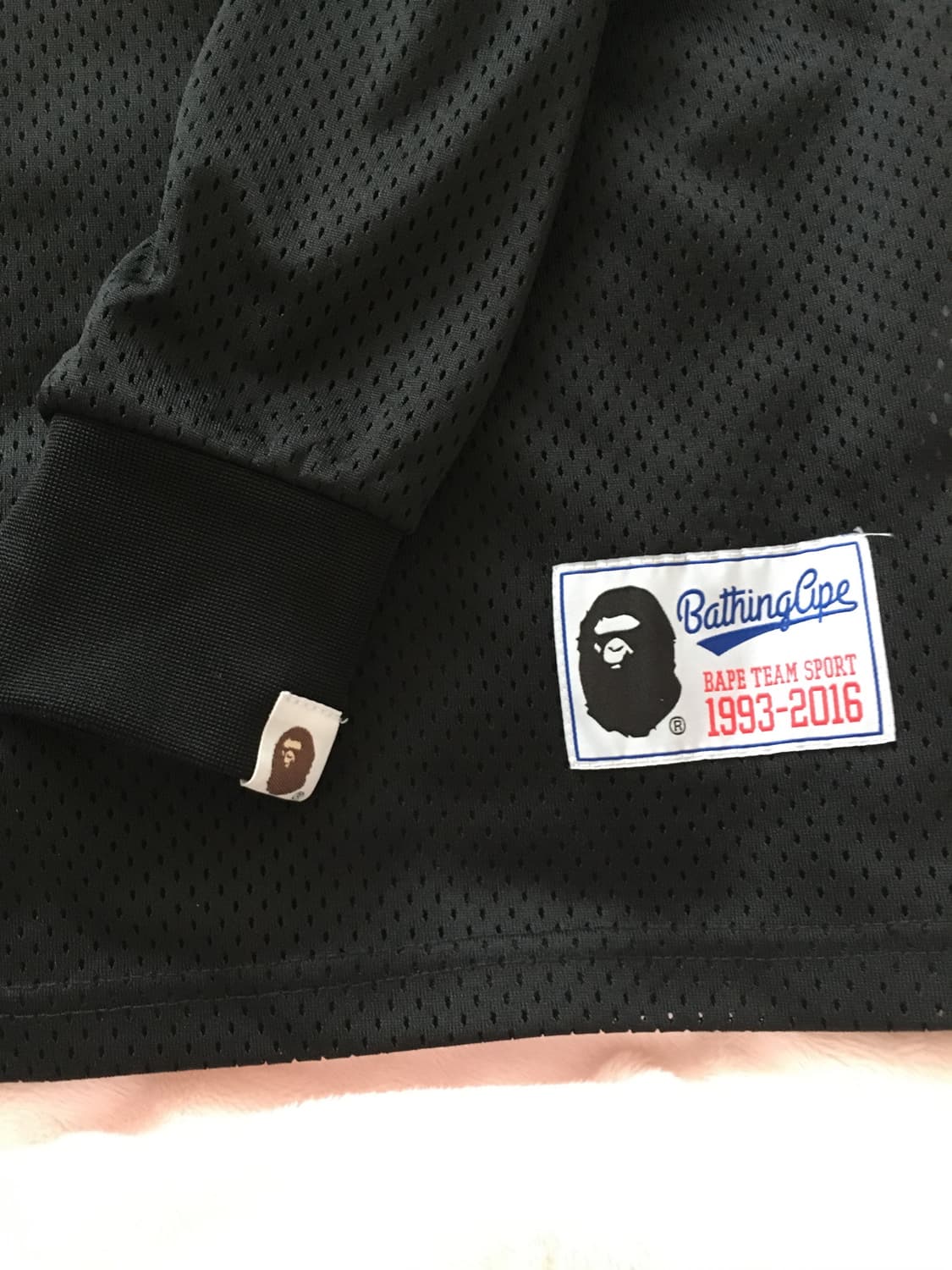 베이프 풋볼 져지 롱 슬리브 티셔츠 상품이미지2