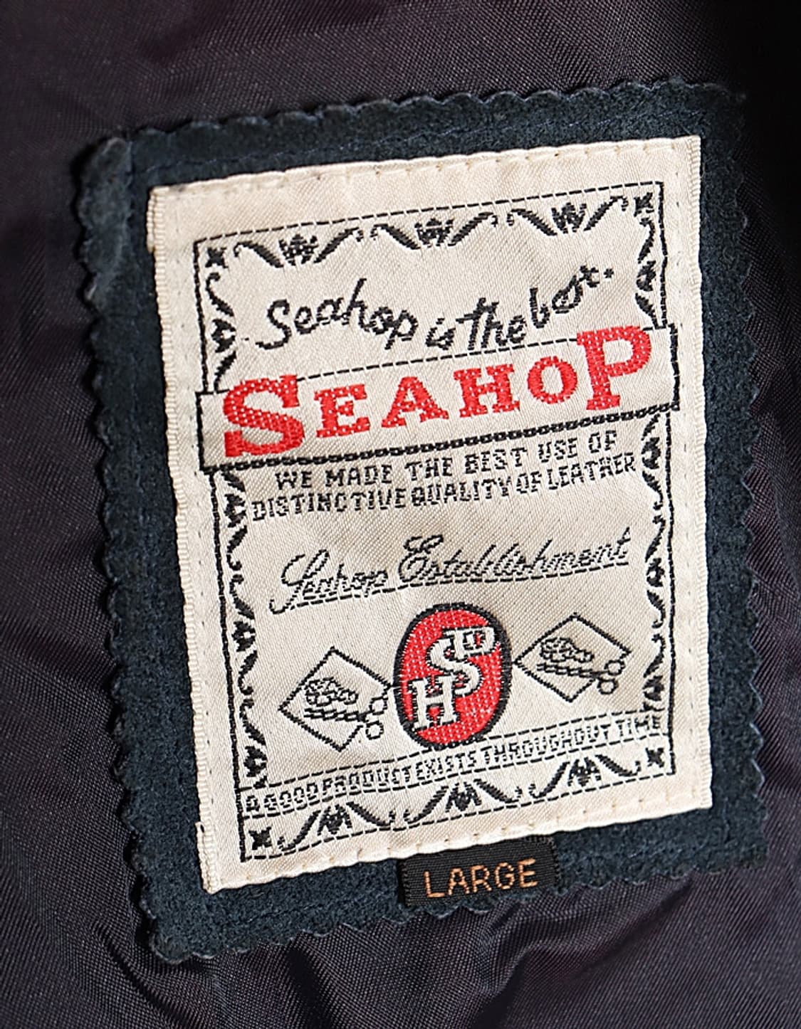 90's SEAHOP Suede Leather Fade Blouson 상품이미지9