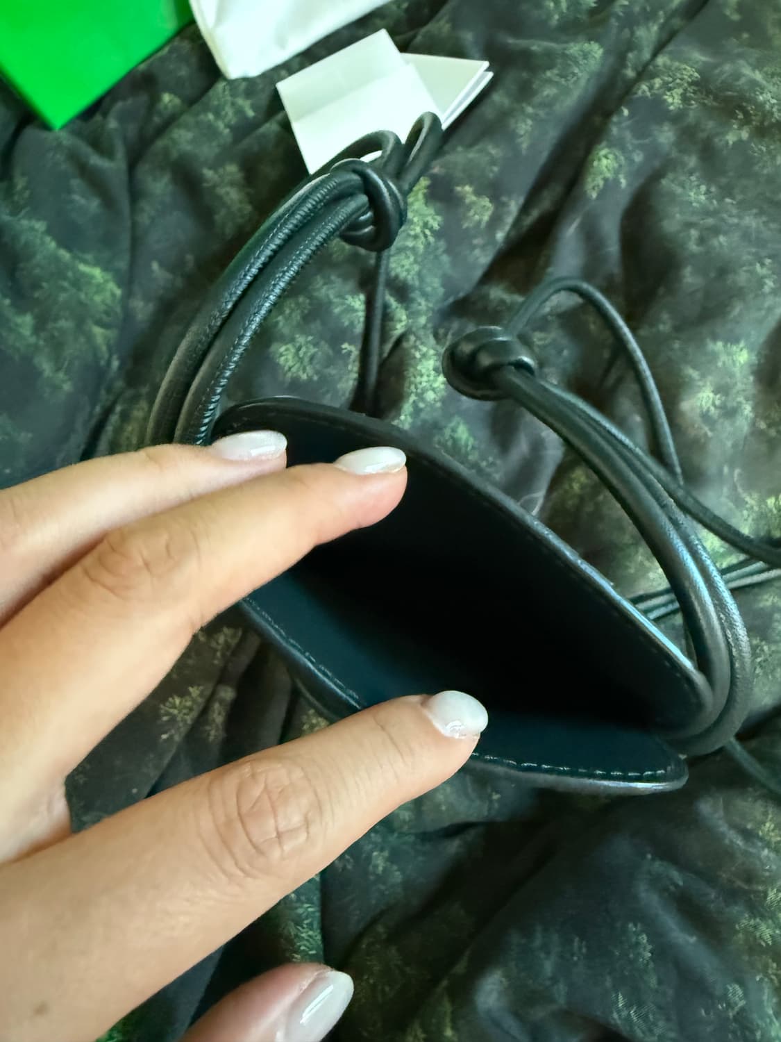 보테가 베네타 인트레치아토 폰 파우치 잉크웰 컬러 상품이미지6