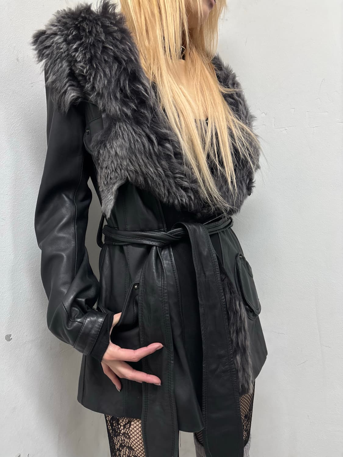 [VKEI] Grey Fur Trimming SheepSkin LGB 상품이미지6