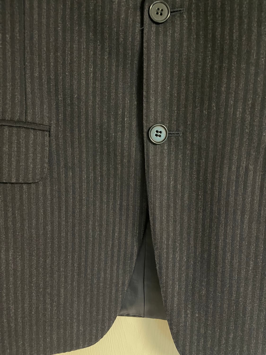 까날리(CANALI) 스트라이프 울 수트 자켓 46C 상품이미지3