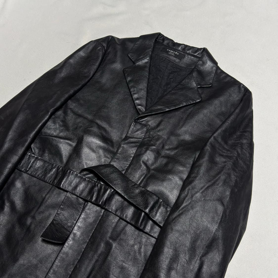 100 코모도 양가죽 롱 코트 상품이미지1