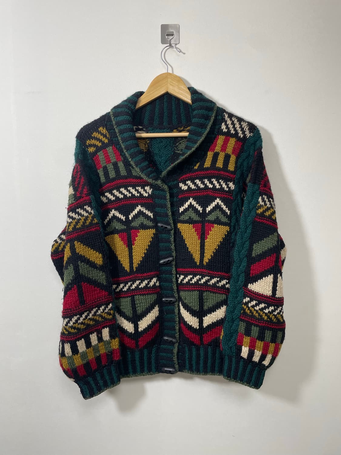 빈티지 패턴 떡볶이 가디건 Free - K19  상품이미지1